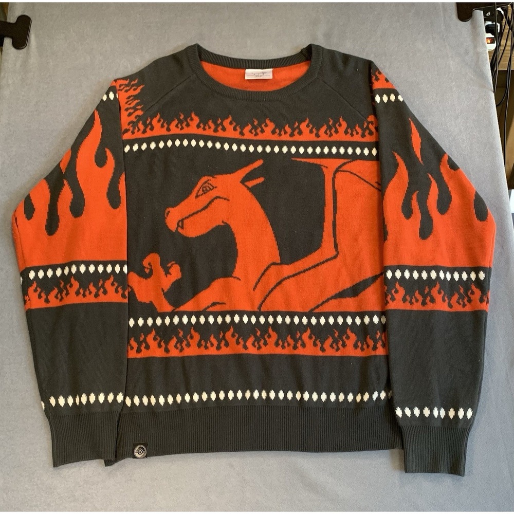 Charizard Chill Limited Holiday Collection Sweater By Pokémon Center Sz Large